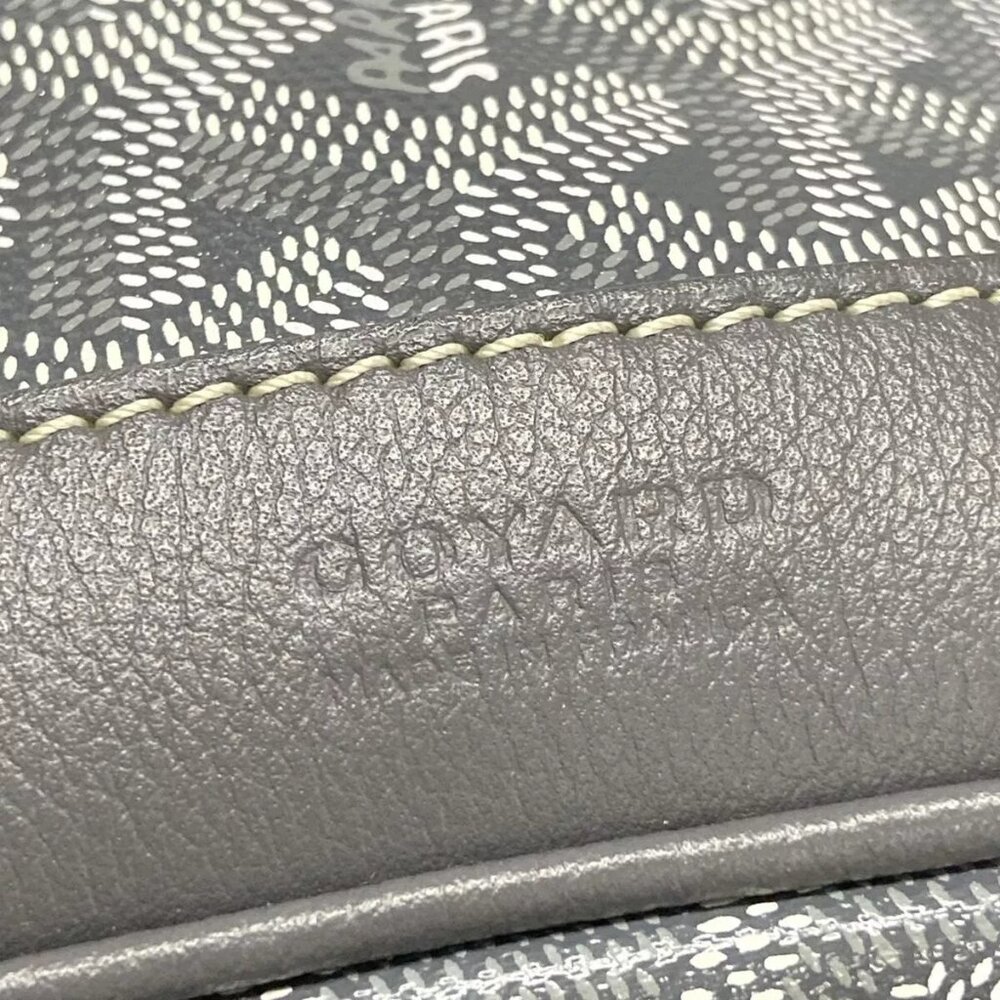 GOYARD Petit Flot Bucket Bag Gray Coated Canvas Leather Shoulder Bag 2338-101424 - Picture 13 of 14